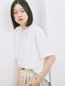 ◎【接触冷感】ビッグTシャツ（オフホワイト/チャコールグレー/ＴＯＰグレー）｜Samansa Mos2 blue（サマンサモスモス ブルー）通販