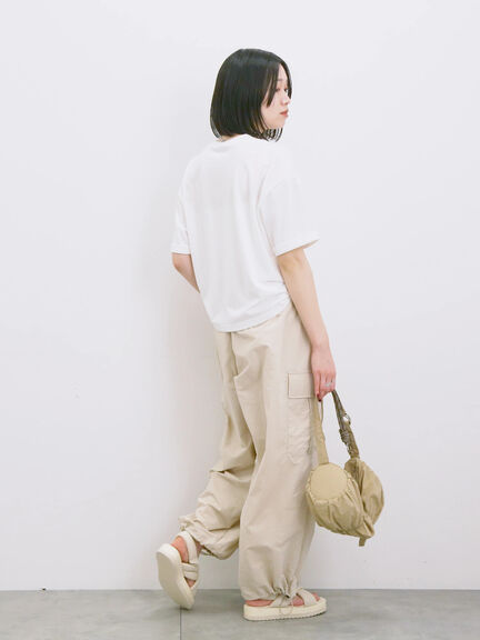 ◎【接触冷感】ビッグTシャツ（オフホワイト/チャコールグレー/ＴＯＰグレー）｜Samansa Mos2 blue（サマンサモスモス ブルー）通販