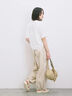 ◎【接触冷感】ビッグTシャツ（オフホワイト/チャコールグレー/ＴＯＰグレー）｜Samansa Mos2 blue（サマンサモスモス ブルー）通販