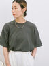 ◎【接触冷感】ビッグTシャツ（オフホワイト/チャコールグレー/ＴＯＰグレー）｜Samansa Mos2 blue（サマンサモスモス ブルー）通販