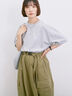 ◎【接触冷感】ビッグTシャツ（オフホワイト/チャコールグレー/ＴＯＰグレー）｜Samansa Mos2 blue（サマンサモスモス ブルー）通販