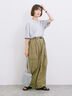 ◎【接触冷感】ビッグTシャツ（オフホワイト/チャコールグレー/ＴＯＰグレー）｜Samansa Mos2 blue（サマンサモスモス ブルー）通販