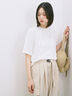 ◎【接触冷感】ビッグTシャツ（オフホワイト/チャコールグレー/ＴＯＰグレー）｜Samansa Mos2 blue（サマンサモスモス ブルー）通販