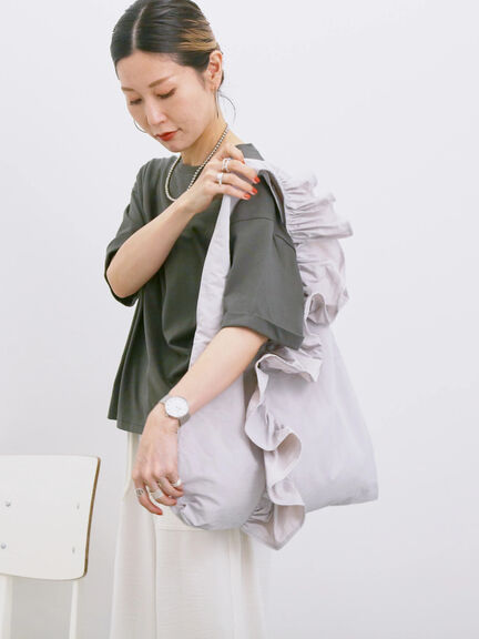 ◎【接触冷感】ビッグTシャツ（オフホワイト/チャコールグレー/ＴＯＰグレー）｜Samansa Mos2 blue（サマンサモスモス ブルー）通販