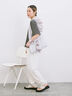 ◎【接触冷感】ビッグTシャツ（オフホワイト/チャコールグレー/ＴＯＰグレー）｜Samansa Mos2 blue（サマンサモスモス ブルー）通販