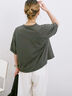 ◎【接触冷感】ビッグTシャツ（オフホワイト/チャコールグレー/ＴＯＰグレー）｜Samansa Mos2 blue（サマンサモスモス ブルー）通販
