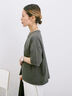 ◎【接触冷感】ビッグTシャツ（オフホワイト/チャコールグレー/ＴＯＰグレー）｜Samansa Mos2 blue（サマンサモスモス ブルー）通販