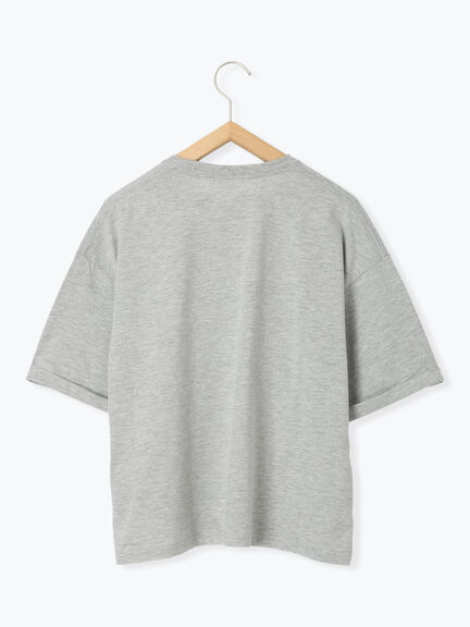 ◎【接触冷感】ビッグTシャツ（オフホワイト/チャコールグレー/ＴＯＰグレー）｜Samansa Mos2 blue（サマンサモスモス ブルー）通販