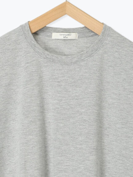 ◎【接触冷感】ビッグTシャツ（オフホワイト/チャコールグレー/ＴＯＰグレー）｜Samansa Mos2 blue（サマンサモスモス ブルー）通販