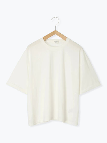 ◎【接触冷感】ビッグTシャツ（オフホワイト/チャコールグレー/ＴＯＰグレー）｜Samansa Mos2 blue（サマンサモスモス ブルー）通販