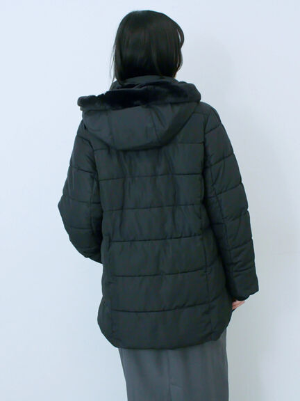 スタイルアップパデットコート（ブラック/ライトベージュ/カーキ）｜Samansa Mos2 blue（サマンサモスモス ブルー）通販