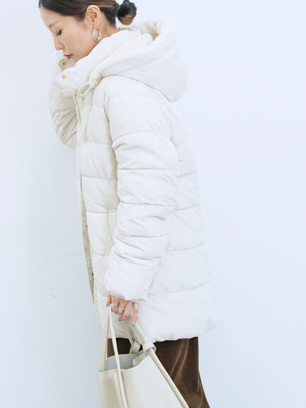 スタイルアップパデットコート（ブラック/ライトベージュ/カーキ）｜Samansa Mos2 blue（サマンサモスモス ブルー）通販