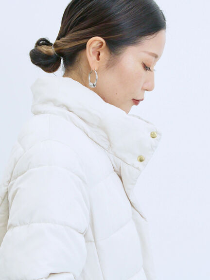 スタイルアップパデットコート（ブラック/ライトベージュ/カーキ）｜Samansa Mos2 blue（サマンサモスモス ブルー）通販