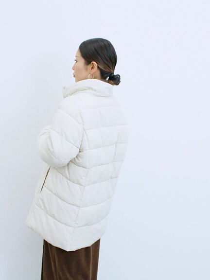 スタイルアップパデットコート（ブラック/ライトベージュ/カーキ）｜Samansa Mos2 blue（サマンサモスモス ブルー）通販