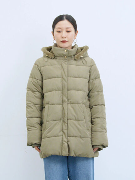 スタイルアップパデットコート（ブラック/ライトベージュ/カーキ）｜Samansa Mos2 blue（サマンサモスモス ブルー）通販