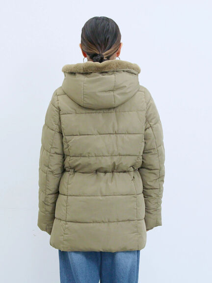 スタイルアップパデットコート（ブラック/ライトベージュ/カーキ）｜Samansa Mos2 blue（サマンサモスモス ブルー）通販