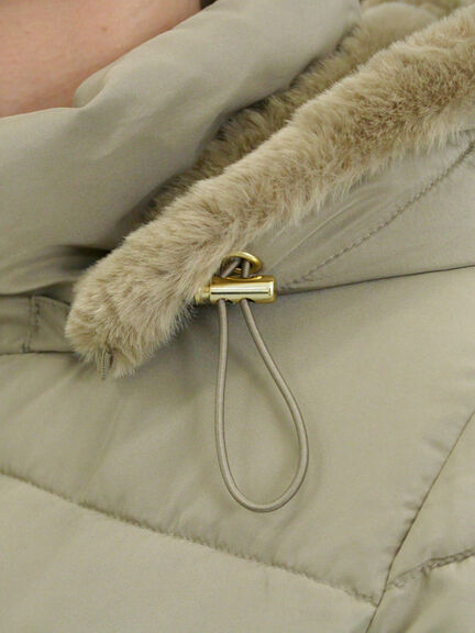 スタイルアップパデットコート（ブラック/ライトベージュ/カーキ）｜Samansa Mos2 blue（サマンサモスモス ブルー）通販