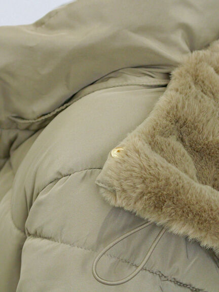 スタイルアップパデットコート（ブラック/ライトベージュ/カーキ）｜Samansa Mos2 blue（サマンサモスモス ブルー）通販