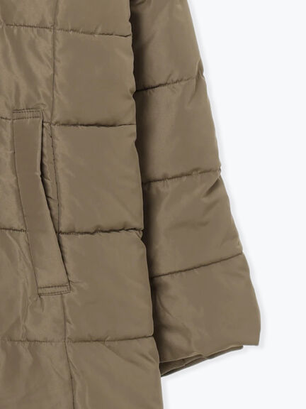 スタイルアップパデットコート（ブラック/ライトベージュ/カーキ）｜Samansa Mos2 blue（サマンサモスモス ブルー）通販