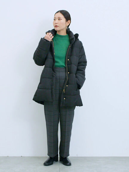 スタイルアップパデットコート（ブラック/ライトベージュ/カーキ）｜Samansa Mos2 blue（サマンサモスモス ブルー）通販