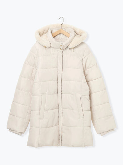 スタイルアップパデットコート（ブラック/ライトベージュ/カーキ）｜Samansa Mos2 blue（サマンサモスモス ブルー）通販