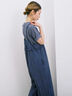 ◎ワッシャーフリルボリュームサロペット（ブラック/ブラウン/ネイビー）｜Samansa Mos2 blue（サマンサモスモス ブルー）通販