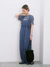◎ワッシャーフリルボリュームサロペット（ブラック/ブラウン/ネイビー）｜Samansa Mos2 blue（サマンサモスモス ブルー）通販