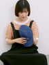 ◎ボーダーニットプルオーバー（ブラック/オレンジ/グリーン）｜Samansa Mos2 blue（サマンサモスモス ブルー）通販