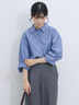 【イージーケア】マルチスタイルシャツ（ブルー）｜Samansa Mos2 blue（サマンサモスモス ブルー）通販