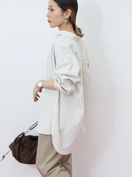 【イージーケア】マルチスタイルシャツ（グレー/ブラック/ベージュ/ブルー/キナリ）｜Samansa Mos2 blue（サマンサモスモス ブルー）通販