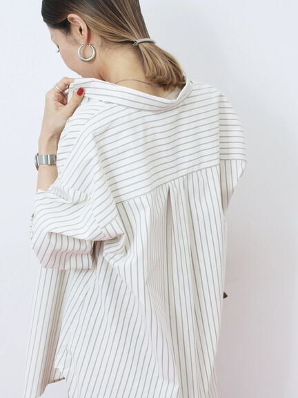 【イージーケア】マルチスタイルシャツ（グレー/ブラック/ベージュ/ブルー/キナリ）｜Samansa Mos2 blue（サマンサモスモス ブルー）通販