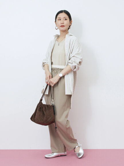 【イージーケア】マルチスタイルシャツ（グレー/ブラック/ベージュ/ブルー/キナリ）｜Samansa Mos2 blue（サマンサモスモス ブルー）通販