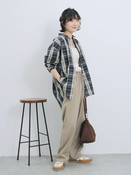 【イージーケア】マルチスタイルシャツ（グレー/ブラック/ベージュ/ブルー/キナリ）｜Samansa Mos2 blue（サマンサモスモス ブルー）通販