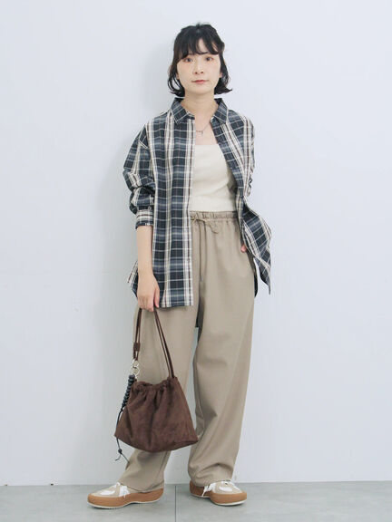 【イージーケア】マルチスタイルシャツ（グレー/ブラック/ベージュ/ブルー/キナリ）｜Samansa Mos2 blue（サマンサモスモス ブルー）通販