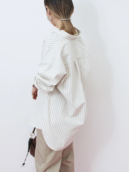 【イージーケア】マルチスタイルシャツ（グレー/ブラック/ベージュ/ブルー/キナリ）｜Samansa Mos2 blue（サマンサモスモス ブルー）通販