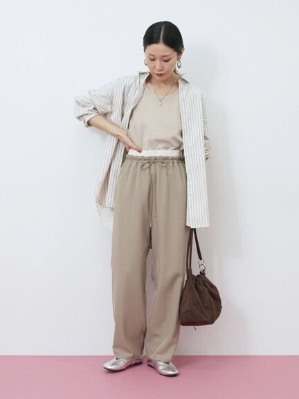 【イージーケア】マルチスタイルシャツ（グレー/ブラック/ベージュ/ブルー/キナリ）｜Samansa Mos2 blue（サマンサモスモス ブルー）通販