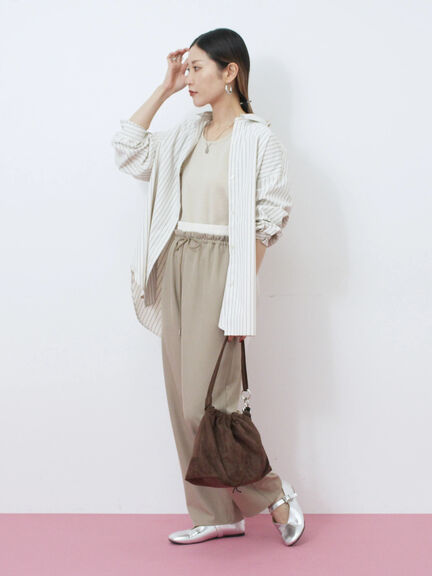 【イージーケア】マルチスタイルシャツ（グレー/ブラック/ベージュ/ブルー/キナリ）｜Samansa Mos2 blue（サマンサモスモス ブルー）通販