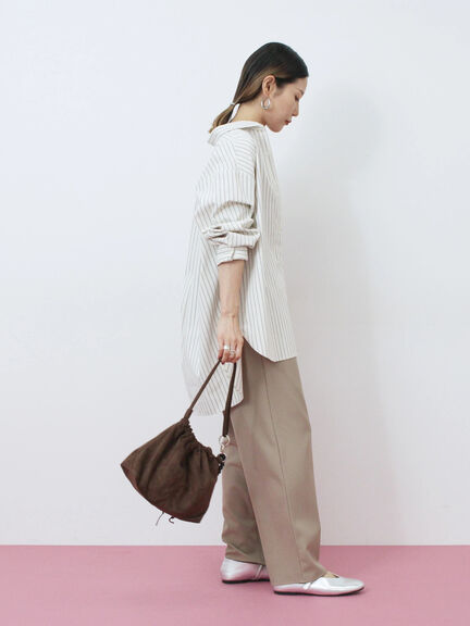 【イージーケア】マルチスタイルシャツ（グレー/ブラック/ベージュ/ブルー/キナリ）｜Samansa Mos2 blue（サマンサモスモス ブルー）通販