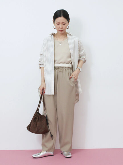 【イージーケア】マルチスタイルシャツ（グレー/ブラック/ベージュ/ブルー/キナリ）｜Samansa Mos2 blue（サマンサモスモス ブルー）通販