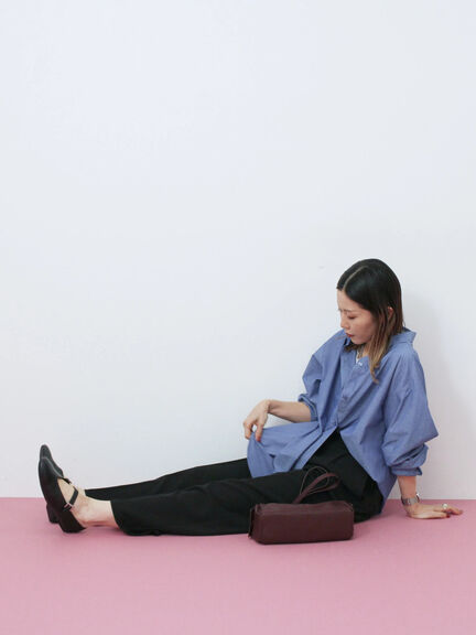 【イージーケア】マルチスタイルシャツ（グレー/ブラック/ベージュ/ブルー/キナリ）｜Samansa Mos2 blue（サマンサモスモス ブルー）通販