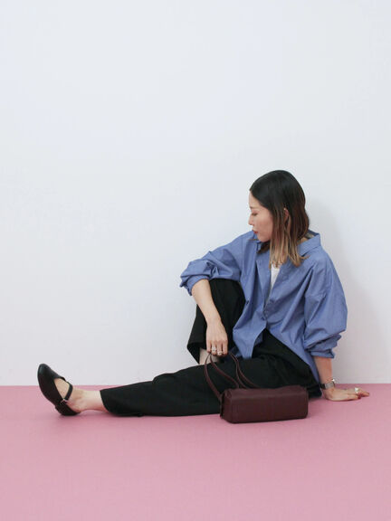 【イージーケア】マルチスタイルシャツ（グレー/ブラック/ベージュ/ブルー/キナリ）｜Samansa Mos2 blue（サマンサモスモス ブルー）通販