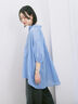 ◎シフォンタックブラウス（オフホワイト/ブラック/ブルー）｜Samansa Mos2 blue（サマンサモスモス ブルー）通販