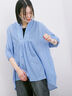 ◎シフォンタックブラウス（オフホワイト/ブラック/ブルー）｜Samansa Mos2 blue（サマンサモスモス ブルー）通販