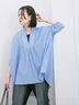 ◎シフォンタックブラウス（オフホワイト/ブラック/ブルー）｜Samansa Mos2 blue（サマンサモスモス ブルー）通販