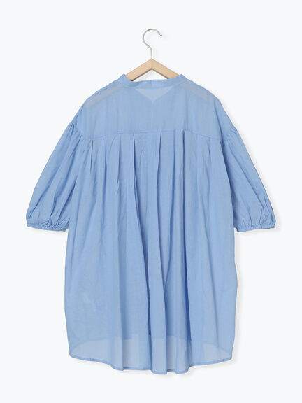 ◎シフォンタックブラウス（オフホワイト/ブラック/ブルー）｜Samansa Mos2 blue（サマンサモスモス ブルー）通販