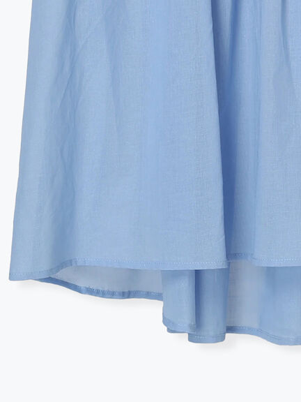 ◎シフォンタックブラウス（オフホワイト/ブラック/ブルー）｜Samansa Mos2 blue（サマンサモスモス ブルー）通販