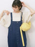リネンタッチバルーンスリーブブラウス（キナリ）｜Samansa Mos2 blue（サマンサモスモス ブルー）通販