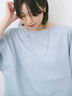 リネンタッチバルーンスリーブブラウス（ピンク/サックスブルー/キナリ）｜Samansa Mos2 blue（サマンサモスモス ブルー）通販