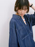 【接触冷感】クールデニムボクシーシャツ（グレー/ブルー/ネイビー）｜Samansa Mos2 blue（サマンサモスモス ブルー）通販