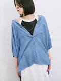 【接触冷感】クールデニムビッグシャツ（ブルー）｜Samansa Mos2 blue（サマンサモスモス ブルー）通販